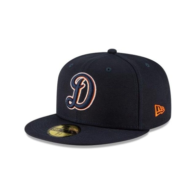 Detroit Tigers Gorra | New Era MLB Ligature 59fifty Fitted Cap Mexico - Azules